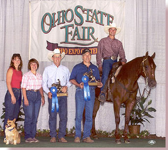 Shining High Roller with Matt Flarida 2003 Ohio State Fair Novice Open Class Win Picture